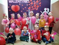 Przedszkolaki świętują Walentynki