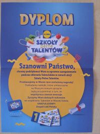 dyplom za udział