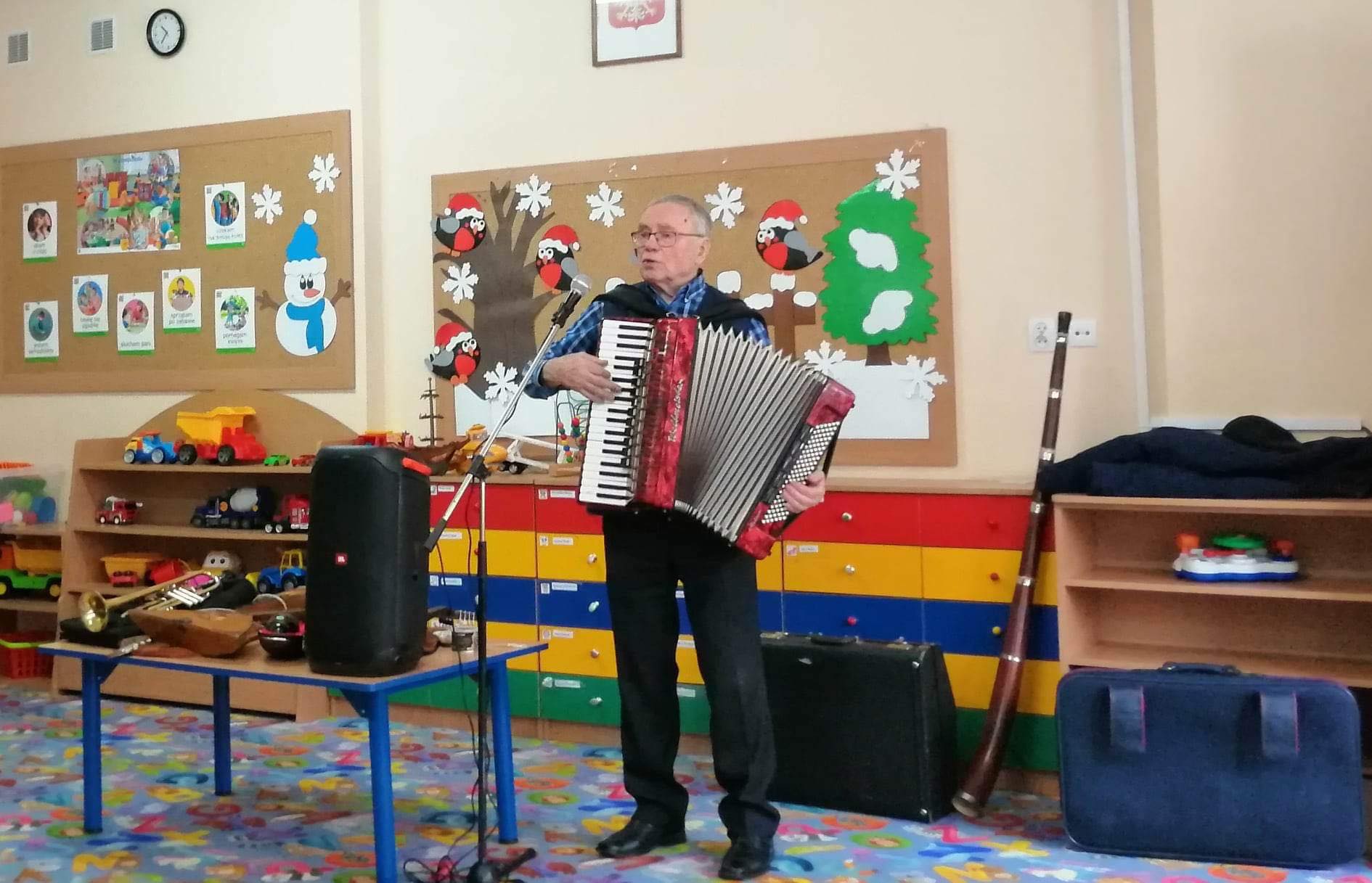 Lekcja muzyki w przedszkolu